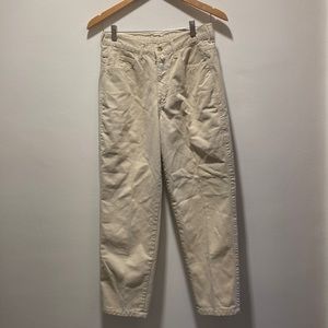 Vintage Girbaud Jeans Cream Colored size 18 made in USA